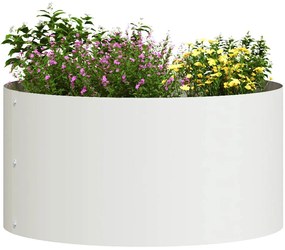 Vasos de Metal Brancos Branco Metal 40 cm de diâmetro