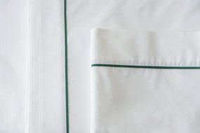Lençol cima com barra ALFAZEMA 100% algodão percal 200 fios 180x290 Verde