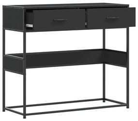 Mesa consola 90x35x80 cm derivados de madeira preto