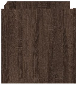 Mesa de centro 80x50x50 cm derivados madeira carvalho castanho