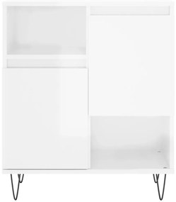 Aparadores 2 pcs derivados de madeira branco brilhante