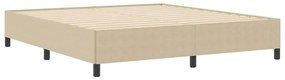 Base de Cama vidaXL Verde Claro Cinza 180x200 cm Tecido Canelado