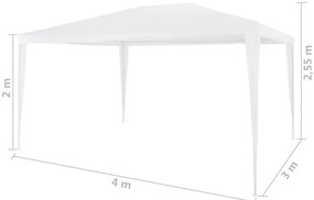 Tenda para festas 3x4 m branco