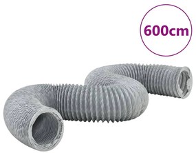 vidaXL Conduta de exaustão PVC 6 m Ø12,5 cm
