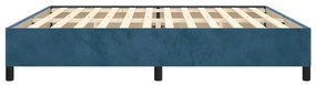 Estrutura de cama sem colchão 200x200 cm veludo azul-escuro
