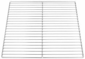 Grelha de Churrasqueira vidaXL com Alças Retangular 45x40 cm Aço Inoxi