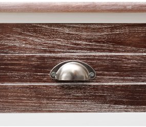 Aparador estilo antigo 115x30x76 cm madeira castanho