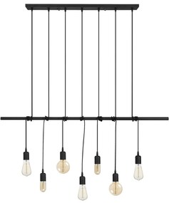 Candeeiro de Teto Salkım – Preto – 120 x 10 cm