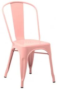 Cadeira Empilhável Em Aço Lix Rosa Quartzo - Sklum