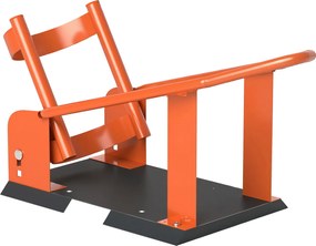 HOMCOM Suporte para motocicleta para 38,1-53,34 cm, roda dianteira de 381-533,4 mm, rampa ajustável para motocicleta, 816,5 kg, laranja | Aosom Portugal