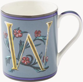 Caneca em porcelana fina Alphabet A