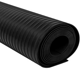 Tapete de borracha antiderrapante nervuras largas 1,5x4 m 3 mm