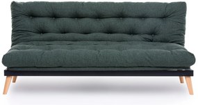 Sofá-Cama de 3 Lugares Saki – Verde – 185x92x82 cm
