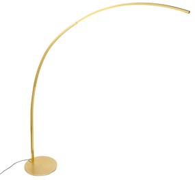 Candeeiro de Arco Moderno Latão Incl. LED com Dimmer de Toque - Arlow Moderno