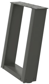 Pés para mesa de centro em forma de U, 2 peças, antracite, 38x(42-43)