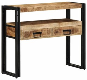 vidaXL Aparador Castanho 90 x 33 x 75 cm Madeira de mangueira maciça