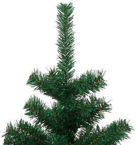 Árvore de Natal rotativa pré-iluminada + suporte PVC verde