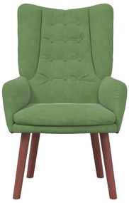 Poltrona Relaxante Velvet Verde Claro