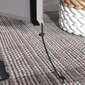 Capa para Móveis de Jardim Capa Protetora para Baloiços de Exterior com Fecho de Correr 177x114x152 cm Cinzento