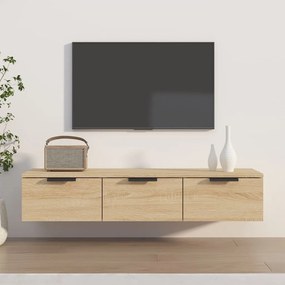 Móvel de TV de Parede Flix com 3 Gavetas de 102cm - Carvalho - Design