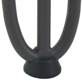 Pernas de grampo para mesa de centro 4 peças antracite 10 cm aço maciç