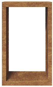 Suporte para lenha 60x40x100 cm aço corten