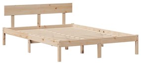 Cama sem colchão 160x200 cm madeira de pinho maciça
