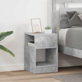 vidaXL Mesa de apoio 2 pcs Cinzento 30,5 x 30 x 45 cm