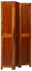 Divisor de Ambiente 3 Painéis Castanho Mel 35x1.5x160 cm Madeira Sólid