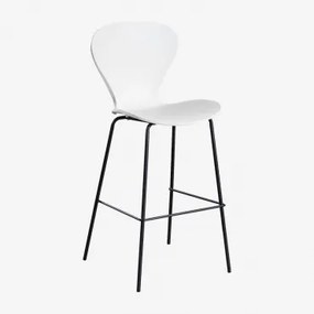 Taburete Alto Uit ↑75 Cm & Negro & Polipropileno Branco & Polipropileno - Sklum