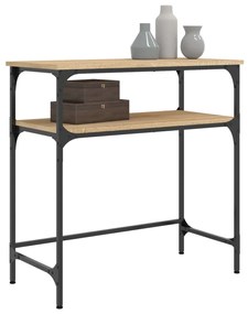 Mesa consola 75x35,5x75 cm derivados de madeira carvalho sonoma