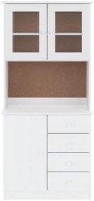 Aparador alto ALTA 77x35x165 cm madeira de pinho maciça branco