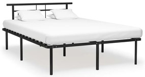 Estrutura de cama 140x200 cm metal preto