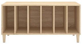 Armário p/ discos 100x38x48cm derivados madeira carvalho sonoma