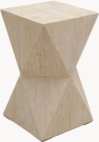 Mesa de apoio com efeito travertino Travertino