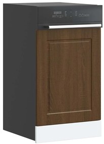 Painel máquina lavar louça Porto carvalho castanho 45x1,5x67 cm