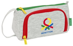 Bolsa Escolar Benetton Pop Cinzento (20 X 11 X 8.5 cm)