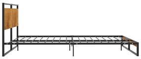 Estrutura de cama 140x200 cm metal