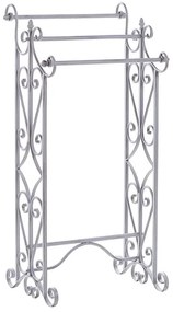 Toalheiro vertical cinzento 27 x 90 cm CHILLAN Beliani