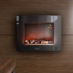 Lareira elétrica ReadyWarm 2600 Curved Flames potência de 2000 W. Duas intensidades 1000 W e 2000 W. Comando a distância