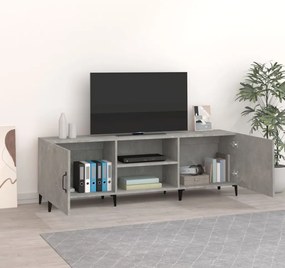 Móvel de TV 150x30x50 cm derivados de madeira cinza-cimento