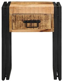 Mesa de Apoio vidaXL 40x40x50 cm Madeira de Mangueira Rústica