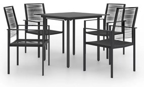 5 pcs conjunto de jantar para jardim