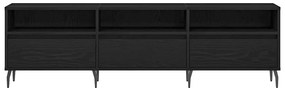 Cabide de TV vidaXL Carvalho Preto 150x30x44,5 cm Madeira de Engenhari