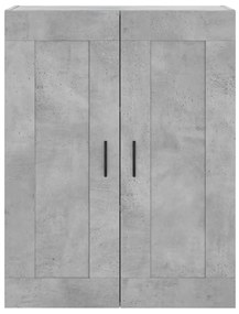Armário alto 69,5x34x180 cm derivados de madeira cinza cimento