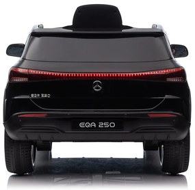 Carro elétrico para Crianças 12V 4x4 Mercedes Benz EQA 250 Rodas Espuma EVA, Assento couro ecológico Preto