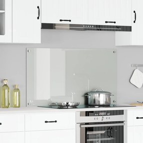 vidaXL Splash de Cozinha em Vidro Temperado Transparente 110x60x0,6 cm