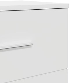 Mesas de cabeceira 2 pcs com 2 gavetas 40x36x50 cm branco