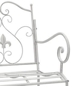 Banco Branco Metal 104 x 54 x 93 cm Durável Banco Exterior