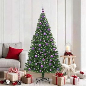 vidaXL Árvore de Natal Artificial Verde 180 cm PVC, Aço e Plástico